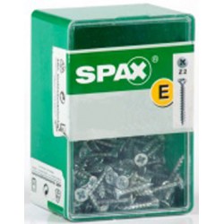 Caja 165 tornillos 4x16 din 82 abc spax-s c/pl. zinc.