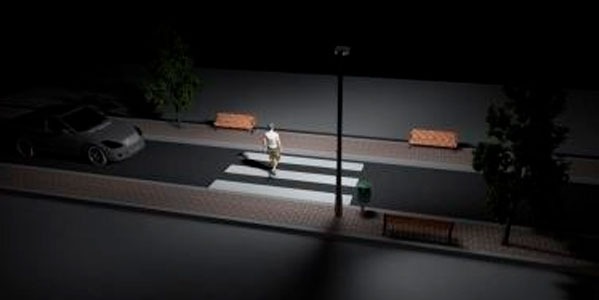 Iluminación LED en paso de peatones
